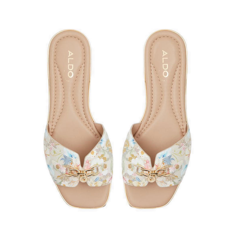 Alamassi Flat Sandals - Beige Overflow