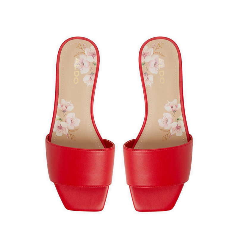 Agnis Heeled Sandals - Red