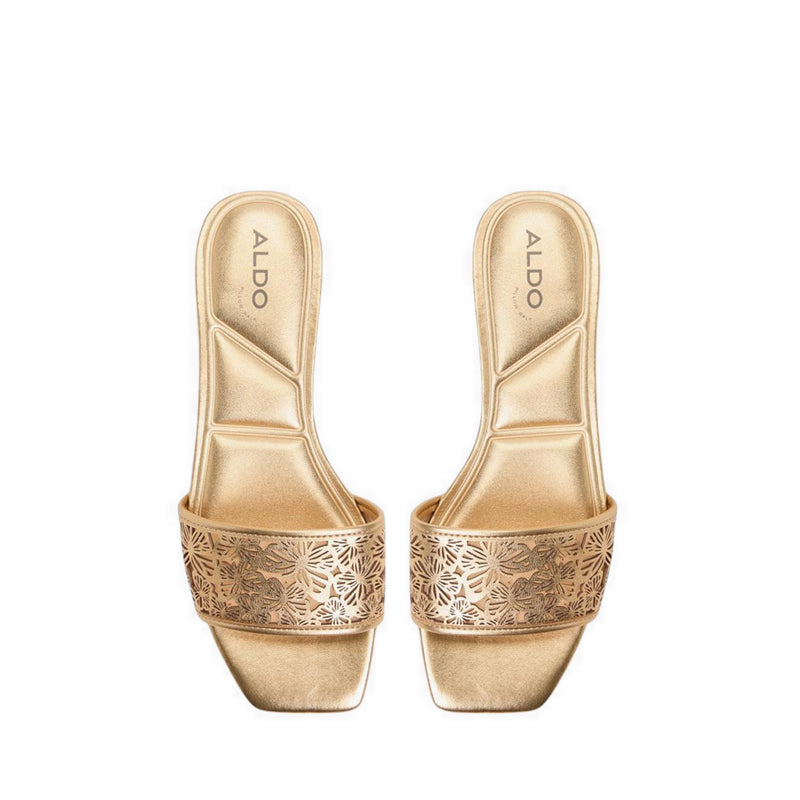 BRILLIANCE HEELED SANDALS - GOLD