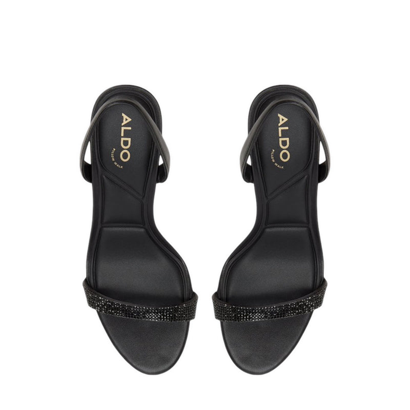 RADIANCE HEELED SANDALS - BLACK