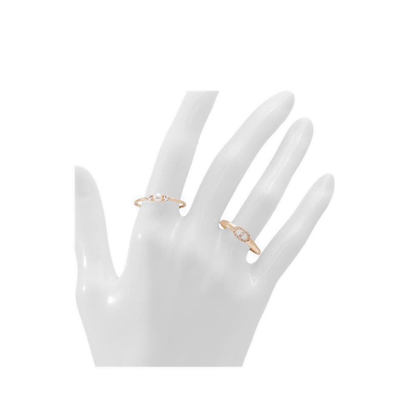 Glampearl Rings - Gold/Clear Multi