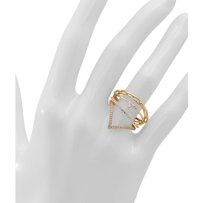 FALAISE RINGS - GOLD/CLEAR MULTI