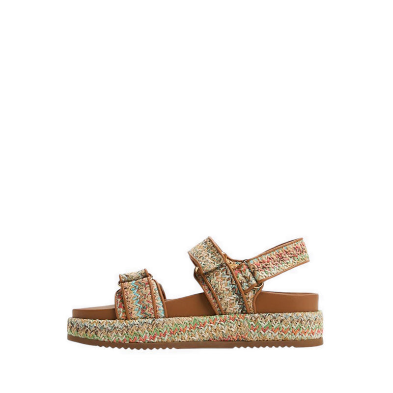 SUNHAVEN FOOTBED SANDALS - BRIGHT MULTI