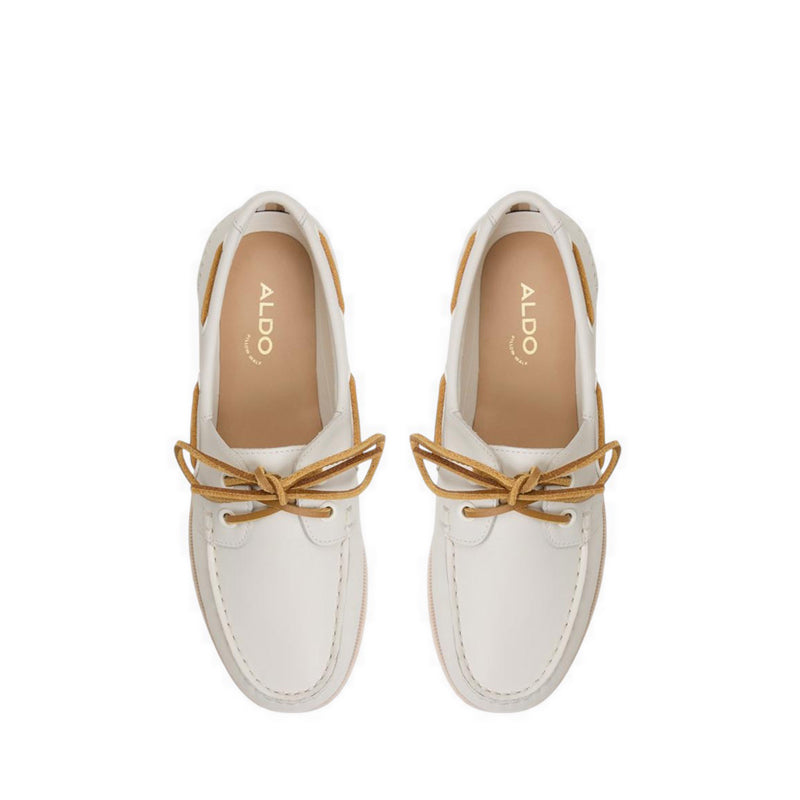 HARBORCHIC BOAT SHOE - WHITE/BONE