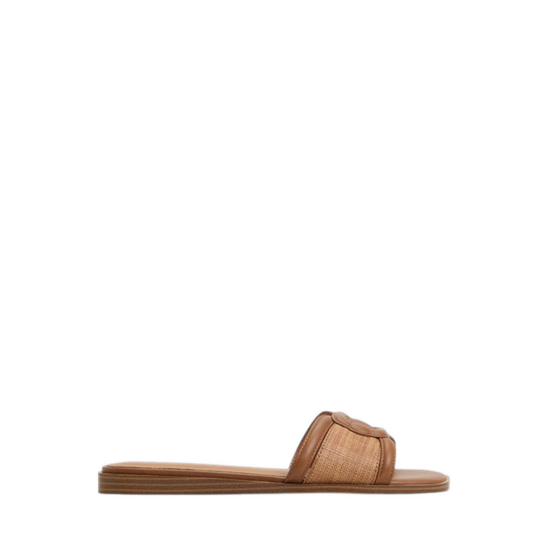 LIAUDIN FLAT SANDALS DARK BROWN