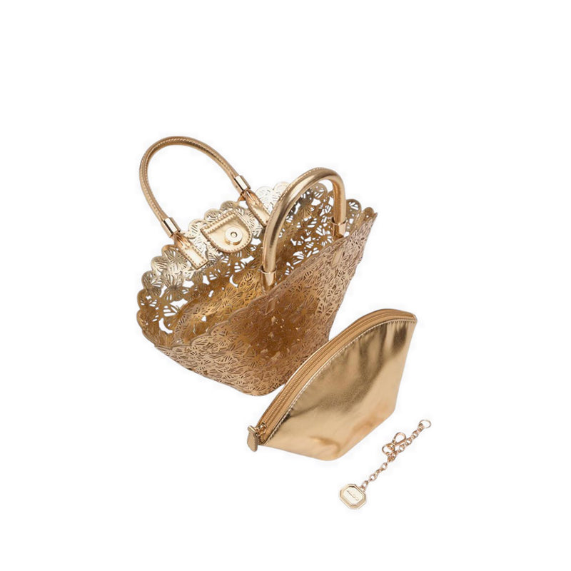 ELEGENTA SATCHEL - GOLD