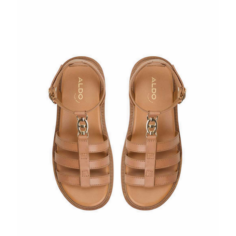 Lamington Heeled Sandals - Medium Brown