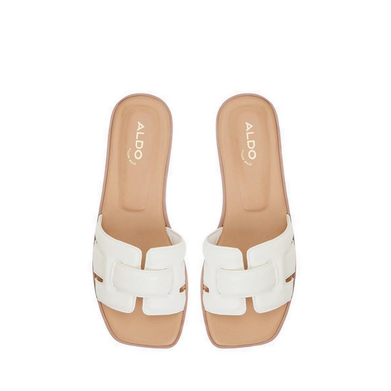 Eleny Flat Sandals - White