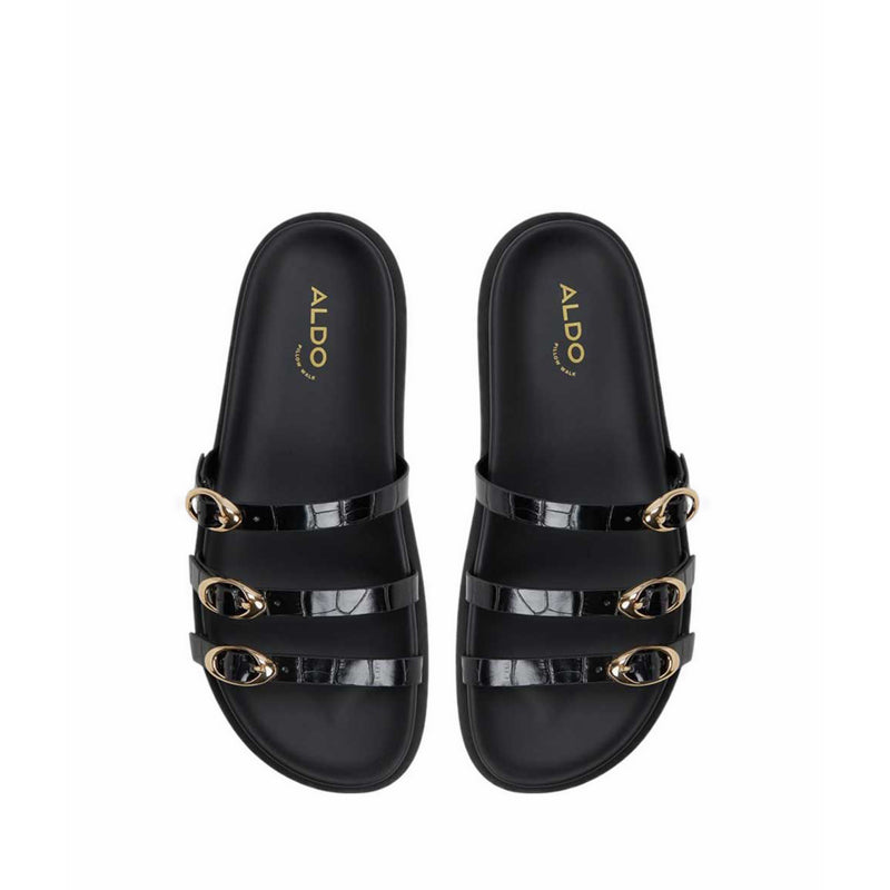 Zephyra Footbed Sandals - Black