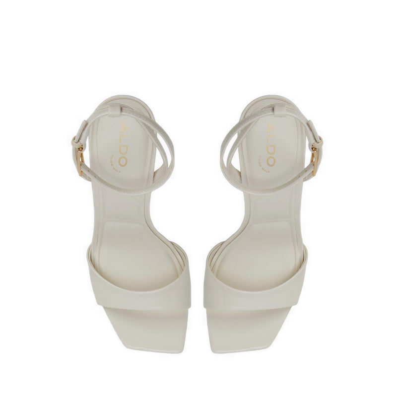 ALDO ILLUSTRIOUS HEELED SANDALS - OTHER WHITE