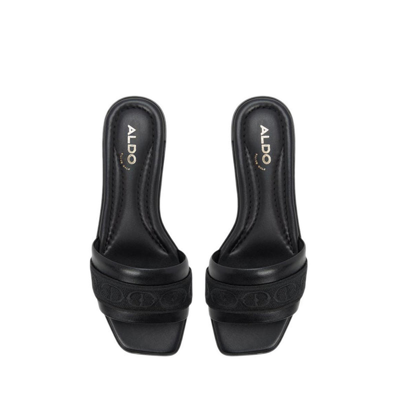 ALDO TENDRE-IN FLAT SANDALS - BLACK