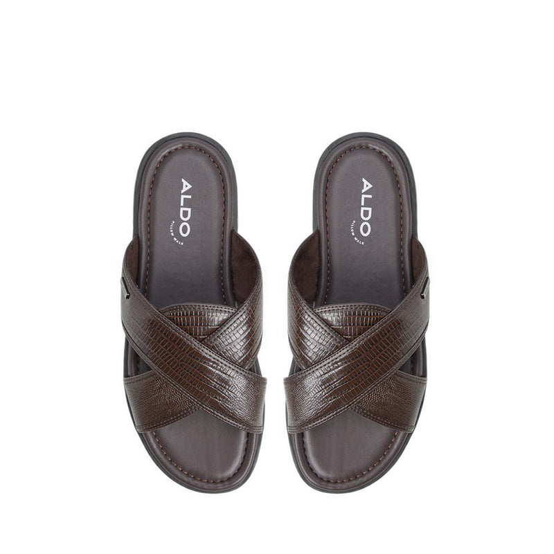 Olino Flat Sandals - Dark Brown