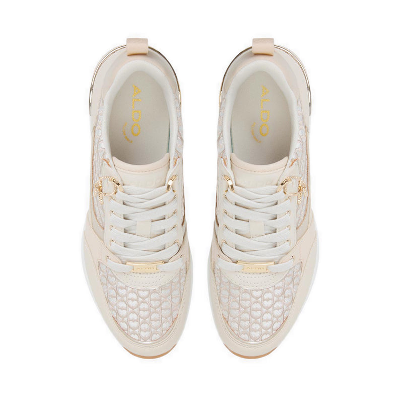 Caroteriel Wedge Sneakers - Cream Multi