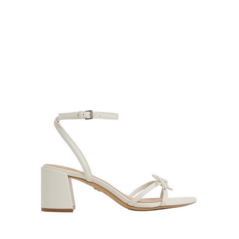 ALDO BOURSETTE HEELED SANDALS WHITE/BONE