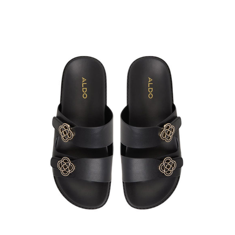 Delainey Footbed Sandals - Black