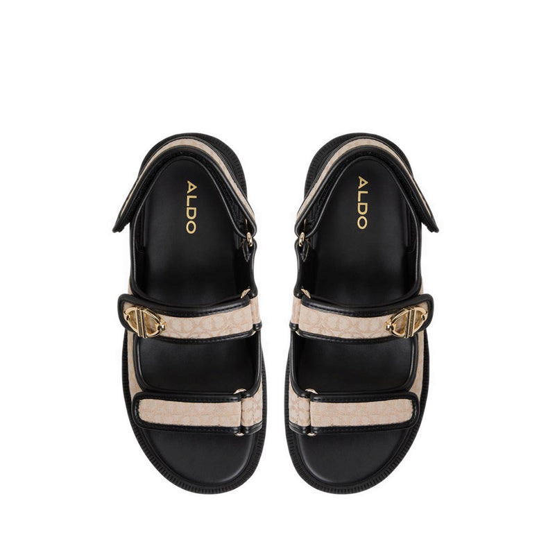 ALDO DRIRANA WEDGE SANDALS - CREAM