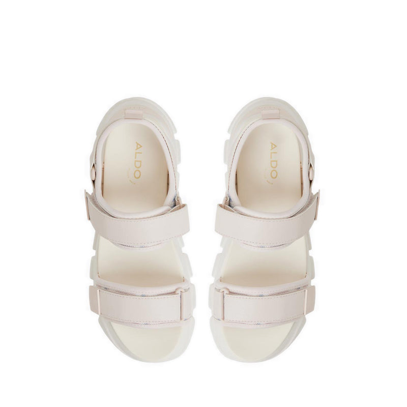 ALDO GODISH WEDGE SANDALS - CREAM MULTI