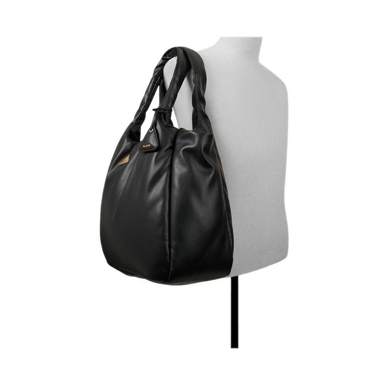 ALDO PPUFFCARRYY SATCHEL - BLACK OVERFLOW