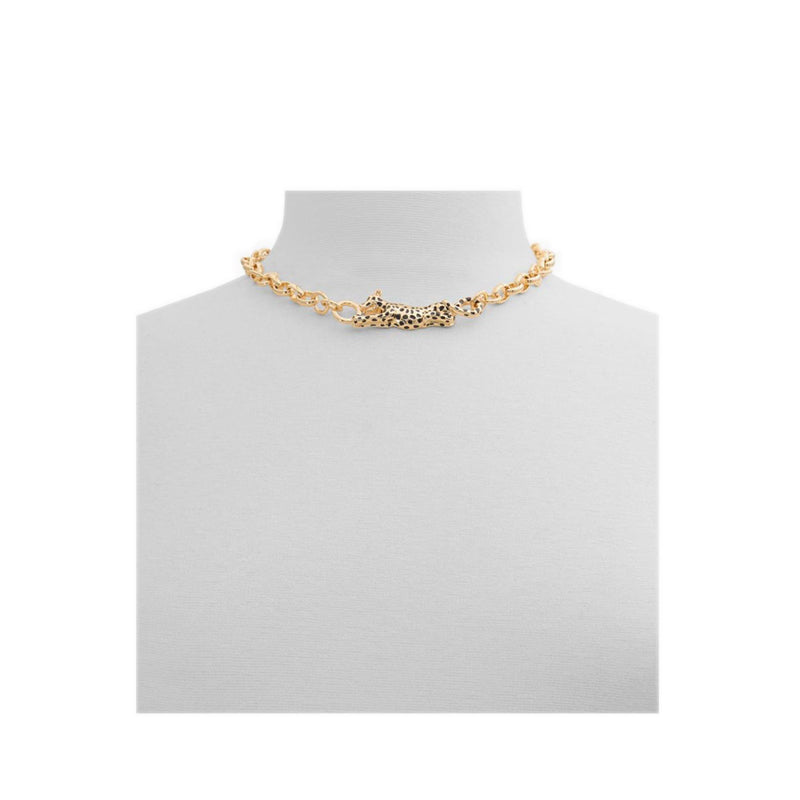 ALDO PANTHERE NECKLACES - BLACK/GOLD MULTI