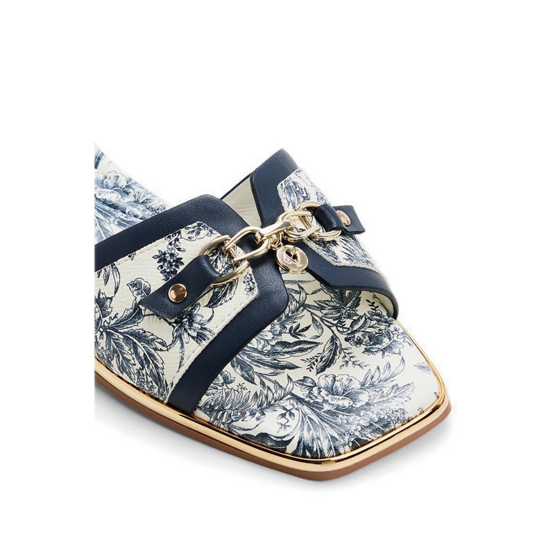 ALAMASSI FLAT SANDALS - WHITE/BLUE