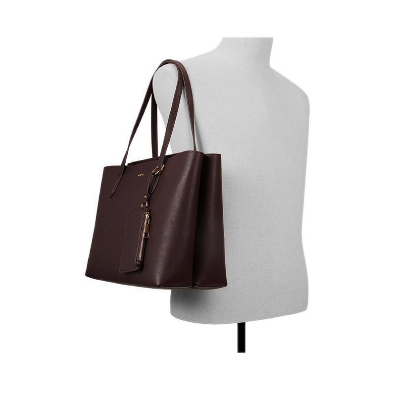 YSABELLE LAPTOP BAG - DARK BROWN