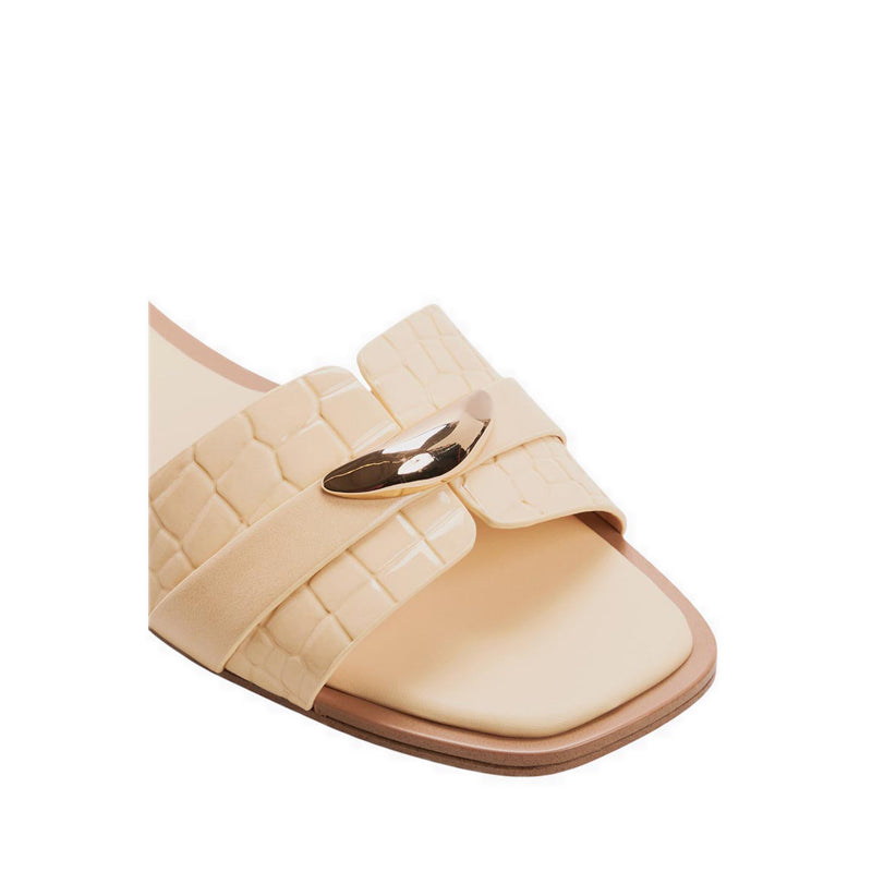 BRIELA FLAT SANDALS - LIGHT YELLOW