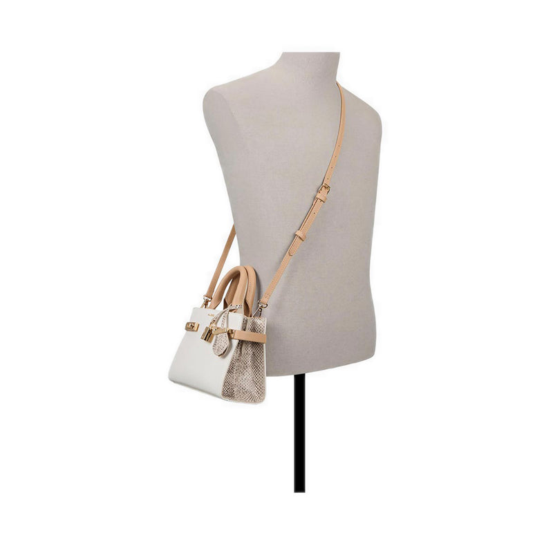 LISBONNE SATCHEL - BONE MULTI