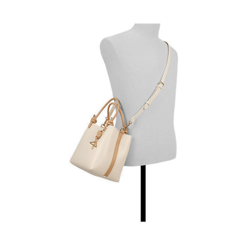 EVIELILY SATCHEL - TAN COMBO