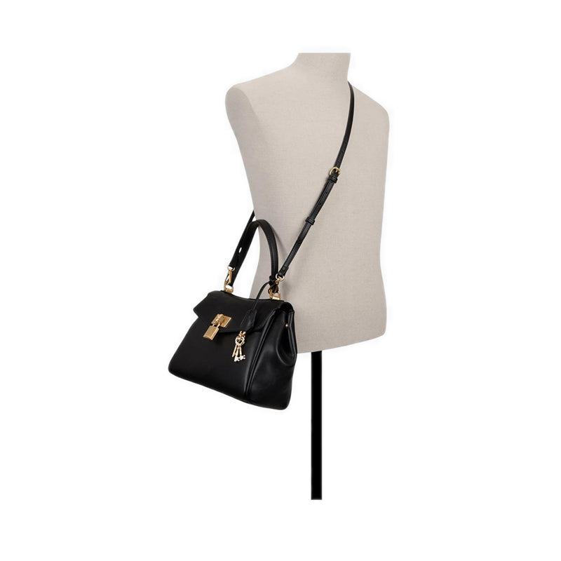 HEARTKEEPERMAX SATCHEL - BLACK OVERFLOW