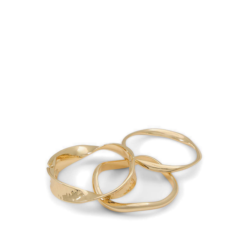 TWISTEDSTACK BRACELETS - GOLD