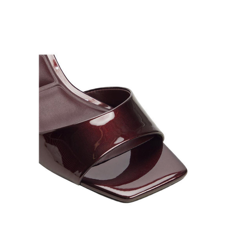 ALATHIA HEELED SANDALS - DARK BROWN