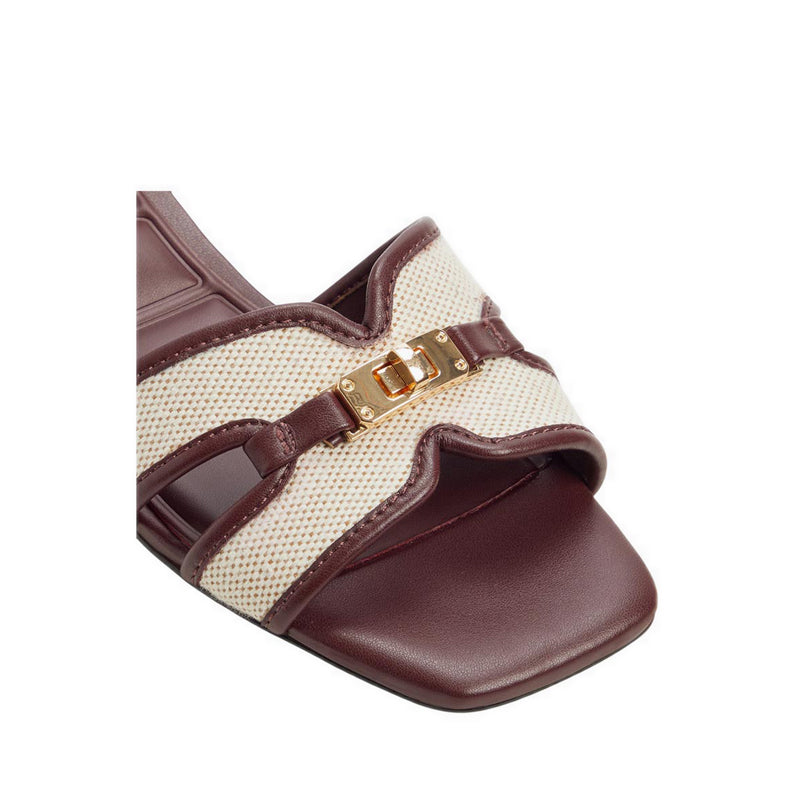 JAVAMINAR HEELED SANDALS - BORDO