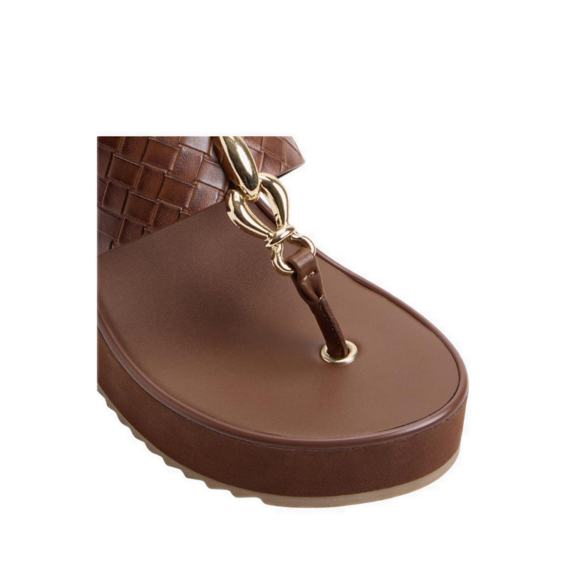 PENELOPY BEACH SANDALS - DARK BROWN