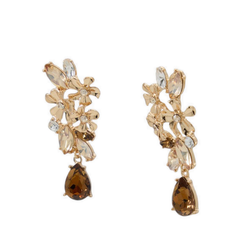 LIEPA EARRINGS - LIGHT BROWN