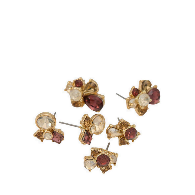 LOVESTRUCKED EARRINGS - BORDO