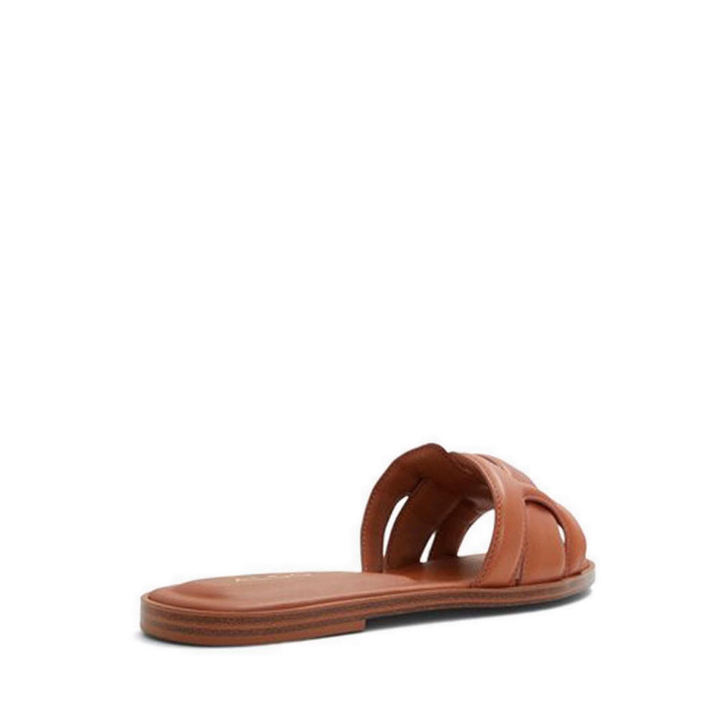 ALDO ELENAA FLAT SANDALS - MEDIUM BROWN