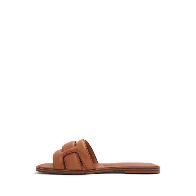 ALDO ELENAA FLAT SANDALS - MEDIUM BROWN
