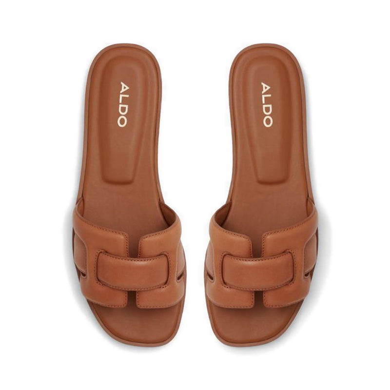 ALDO ELENAA FLAT SANDALS - MEDIUM BROWN