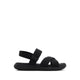 Kev Flat Sandals - Black