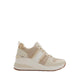 RONGAN WEDGE SNEAKERS - GOLD