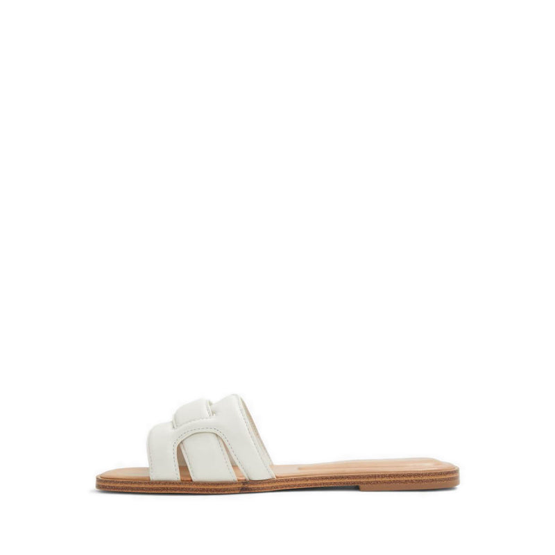 ALDO ELENAA FLAT SANDALS - WHITE/BONE