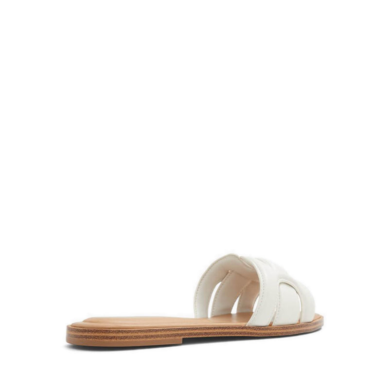ALDO ELENAA FLAT SANDALS - WHITE/BONE