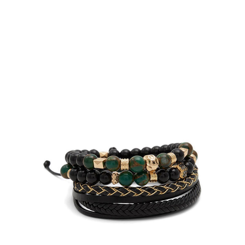 ALDO ALDERBRAE MEN'S BRACELETS - DARK GREEN