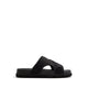 DENIELS FLAT SANDALS - BLACK