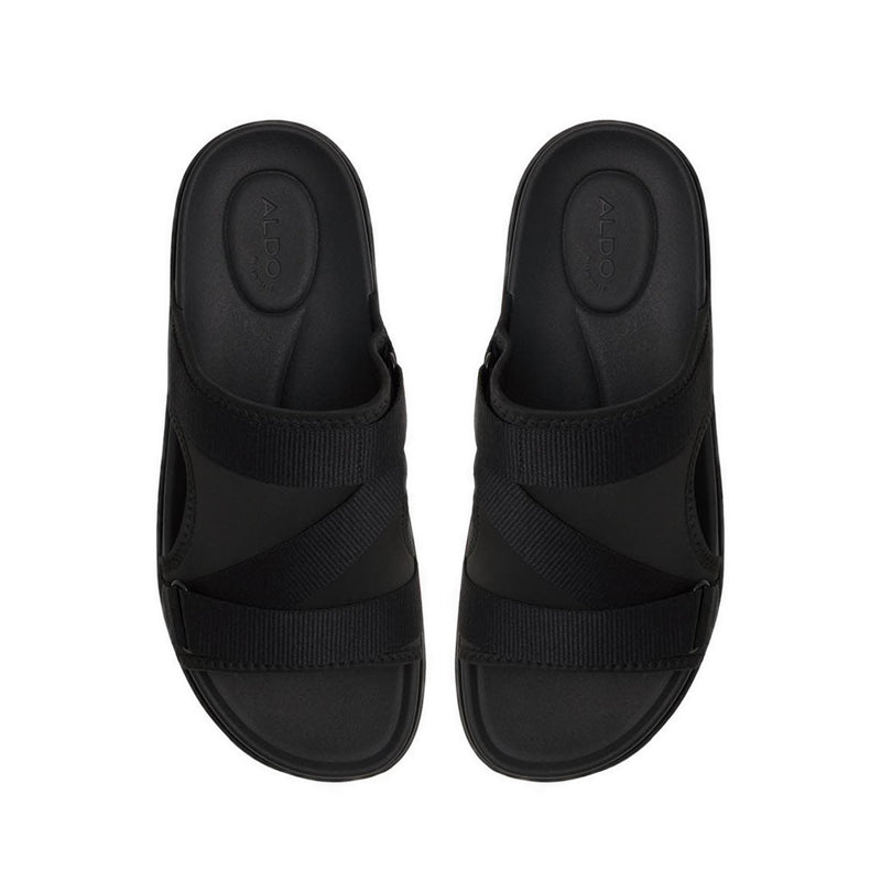 ALDO DENIELS FLAT SANDALS - BLACK
