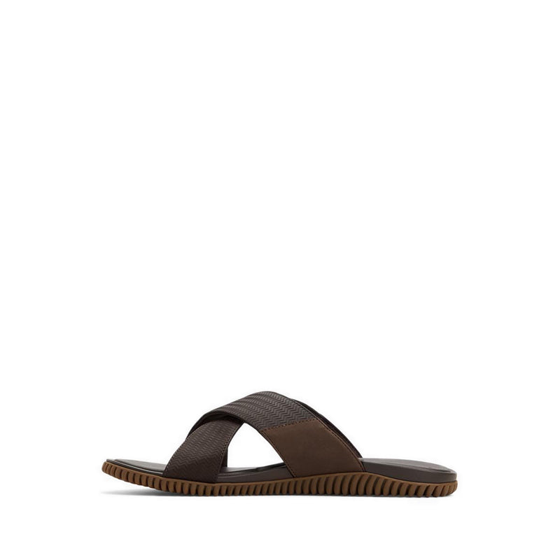 ALDO KEDON FLAT SANDALS - OTHER BROWN