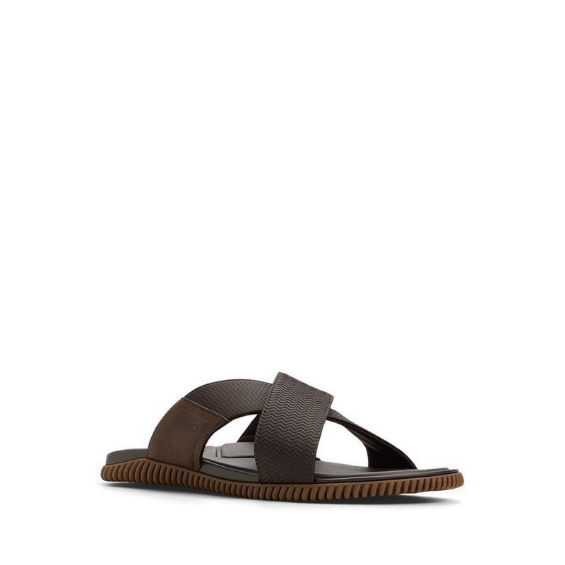 ALDO KEDON FLAT SANDALS - OTHER BROWN