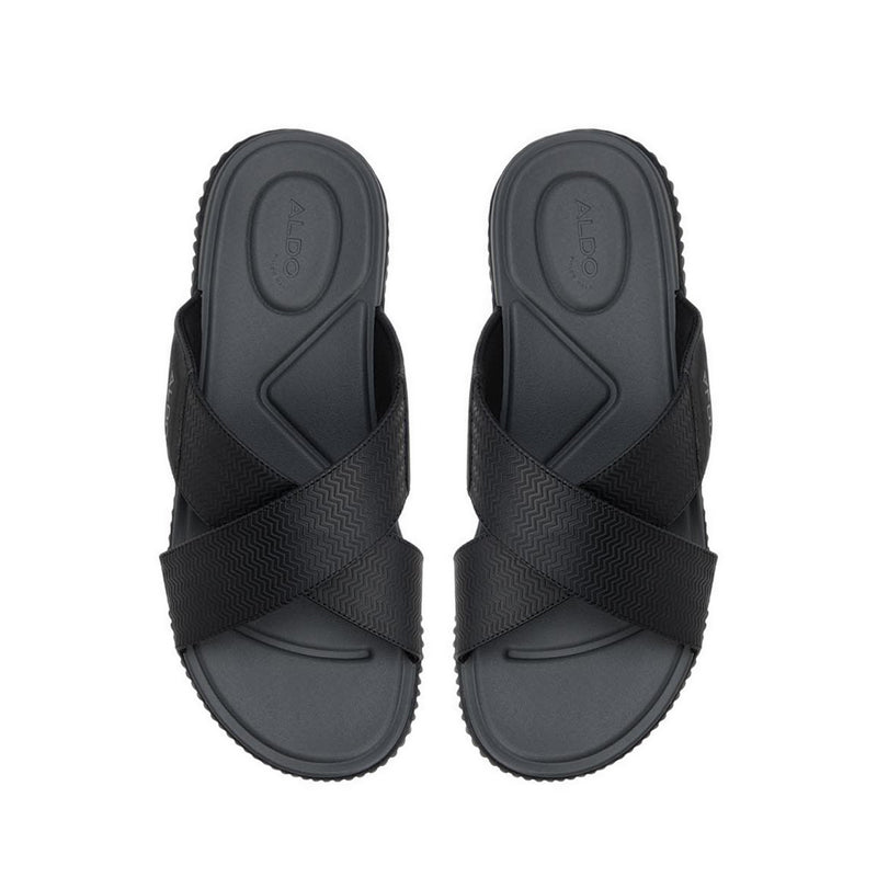 ALDO KEDON FLAT SANDALS - BLACK