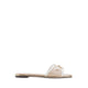 ALAMASSI SANDALS OPEN TOE & HEEL-FLAT HEELS - BEIGE