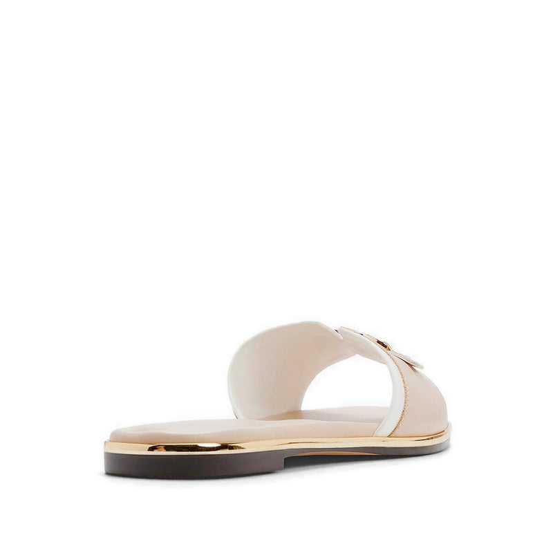 ALAMASSI SANDALS OPEN TOE & HEEL-FLAT HEELS - BEIGE